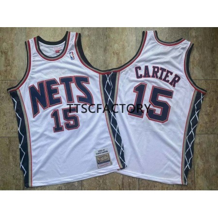 Dres Brooklyn Nets CARTER 15 Retro 2006-07 Mitchellness Bijela Swingman - Muške Dres Brooklyn Nets CARTER 15 Retro 2006-07 Mitchellness Bijela Swingman - Muške